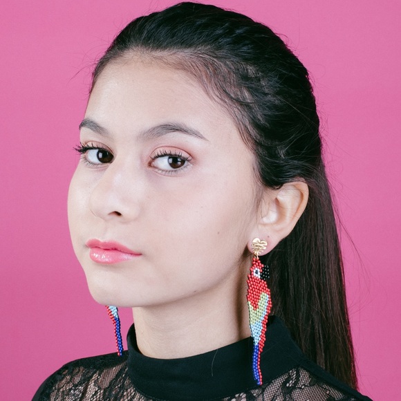 100% handmade beads earrings - Picture 4 of 4